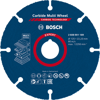 Ny ekte Bosch 2608901189 Ekspertkarbid Multihjulskjæringsplater for små