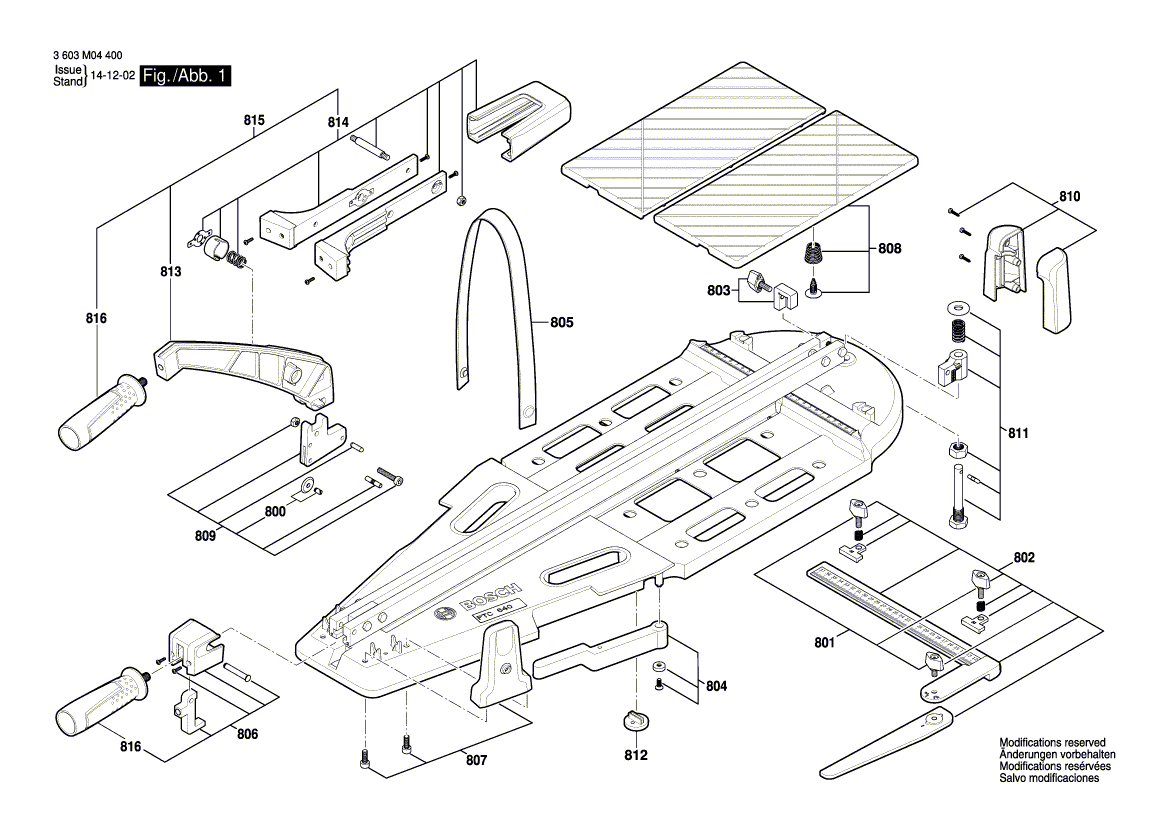 Neue echte Bosch 1600A0088W -Stützplatte