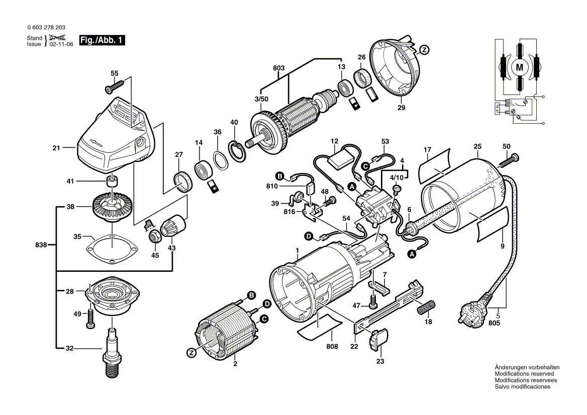 Ny ekte Bosch 1606333606 Kronutstyr