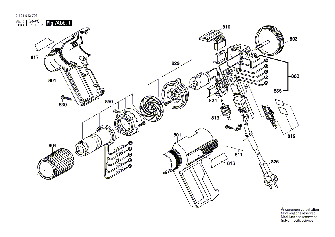 Ny ekte Bosch 1609202609 Printed-Board Assembly