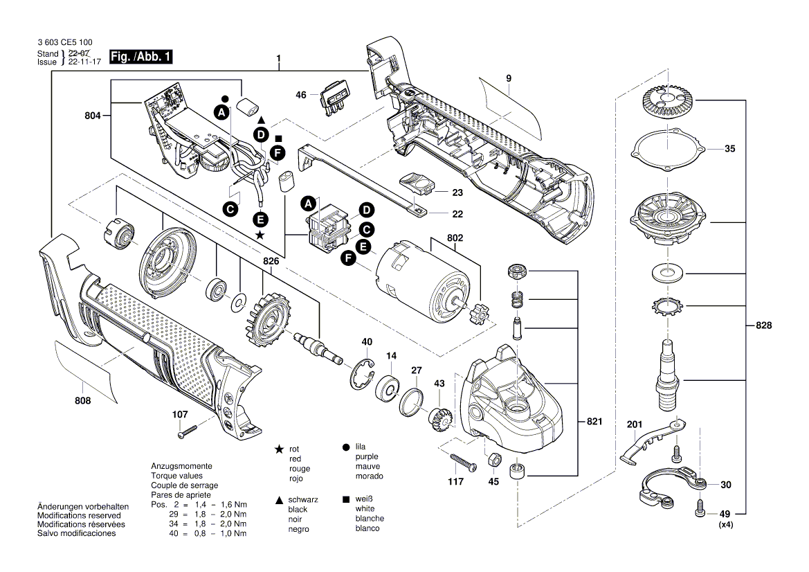 NOUVEAU VOLINE BOSCH 1600A029GE Housing