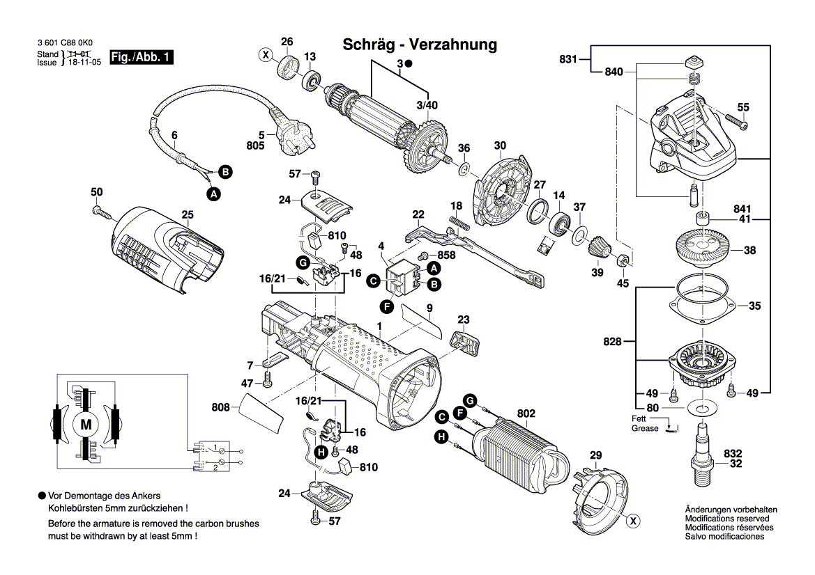 Neues Original Bosch 1619P09415 Motorgehäuse