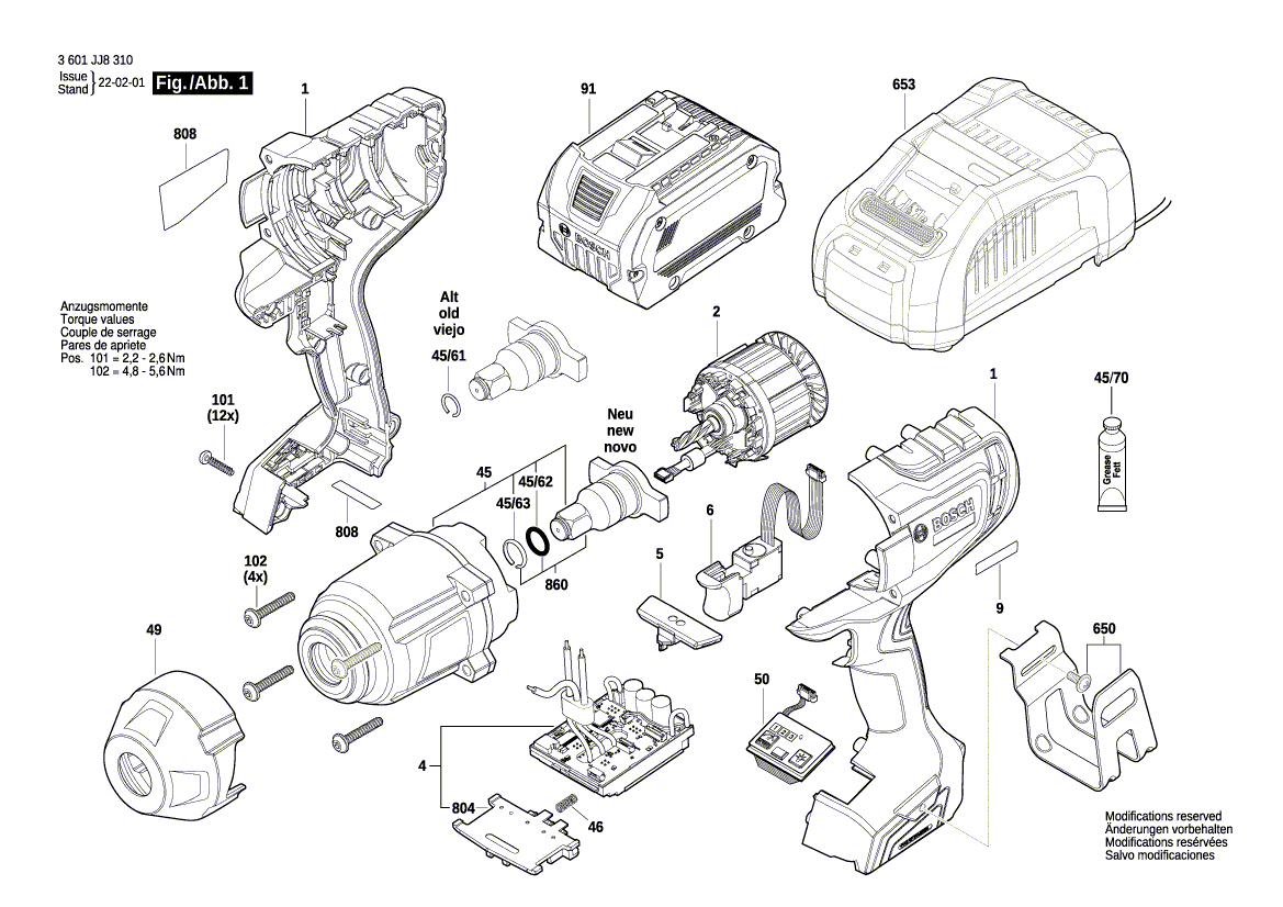 Uusi aito Bosch 1600A022TN -tyyppinen tarra