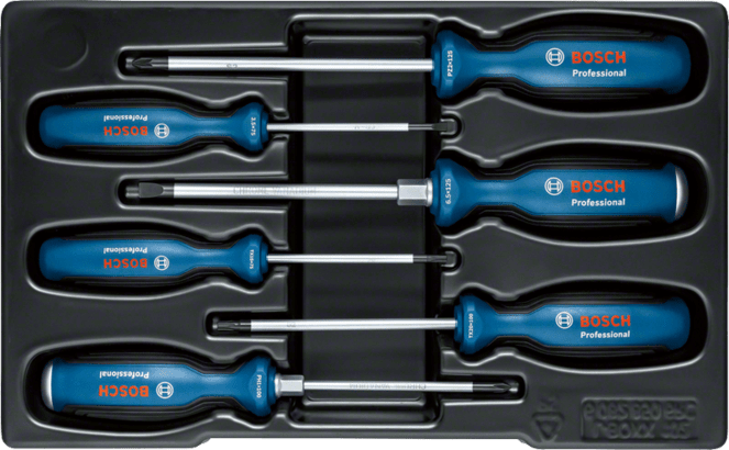 New Genuine Bosch 1600A02CV3 Screwdriver Set 6pc SL/PH/PZ/TX Professional Combo