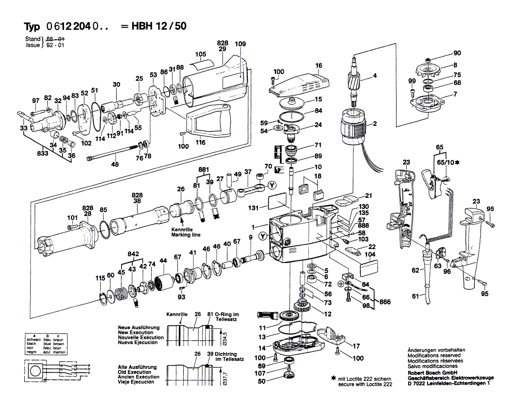 Ny ekte Bosch 1617000091 Deler sett