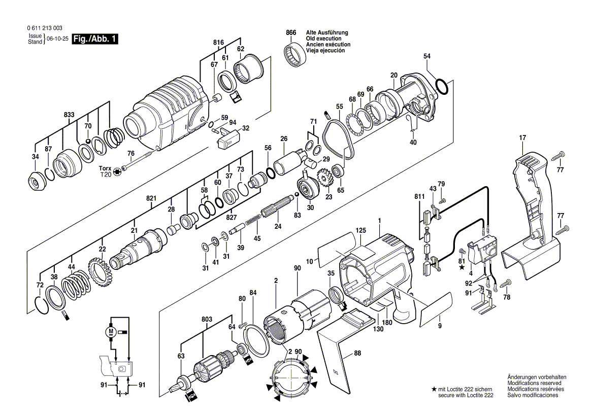 Nieuwe echte Bosch 1610210070 O-ring