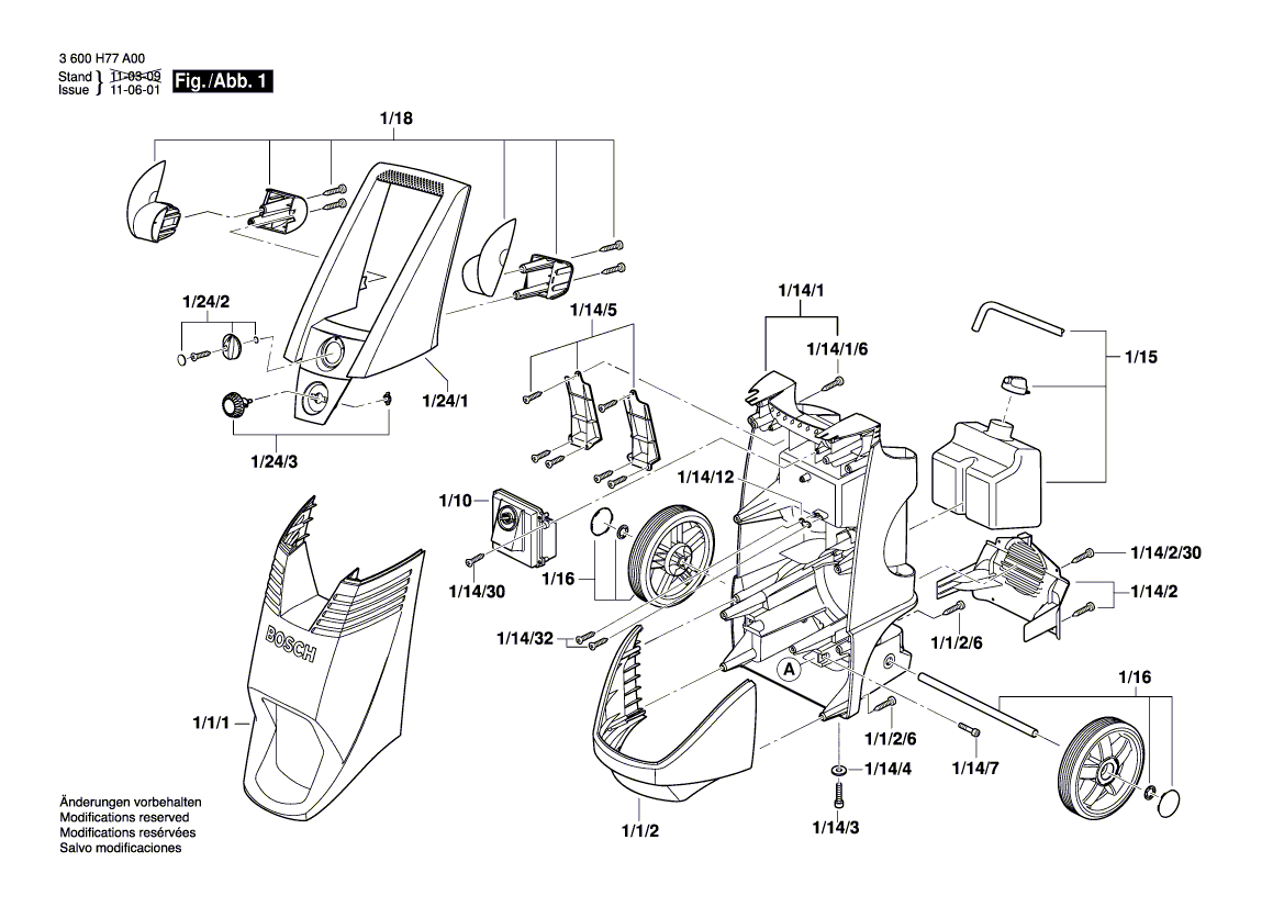 Neuer Original-Steuerkopf F016F03430 von Bosch