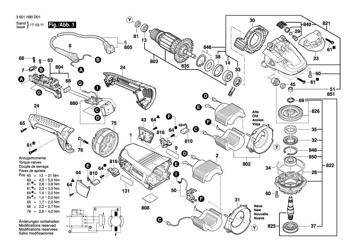 Ny ekte Bosch 1605108264 Motorhus