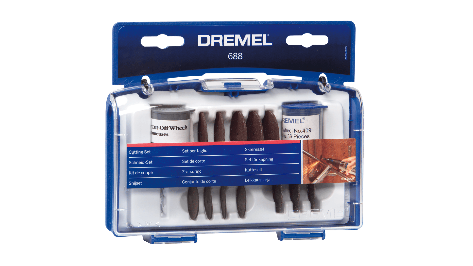 Ny ekte Dremel 26150688Ja Cutting Set (688) Tilbehørssett