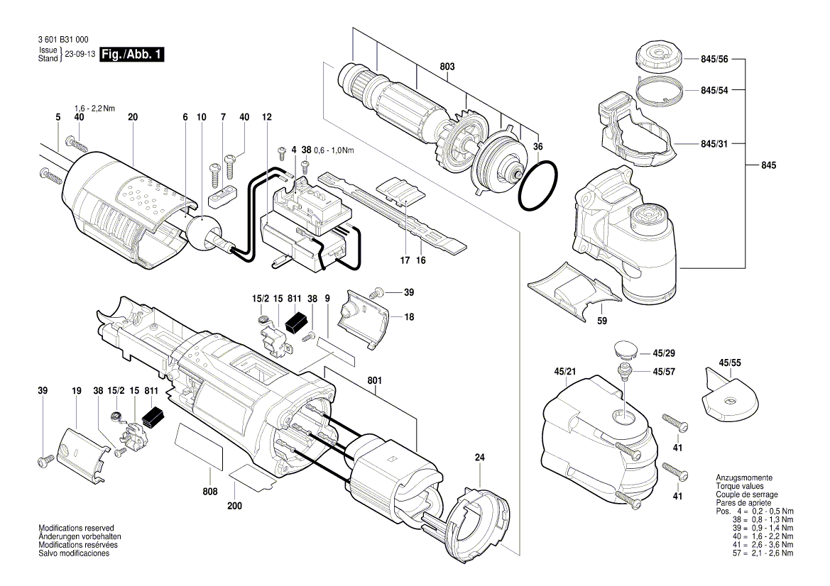 Nieuwe echte Bosch 2609199344 Woonassemblage