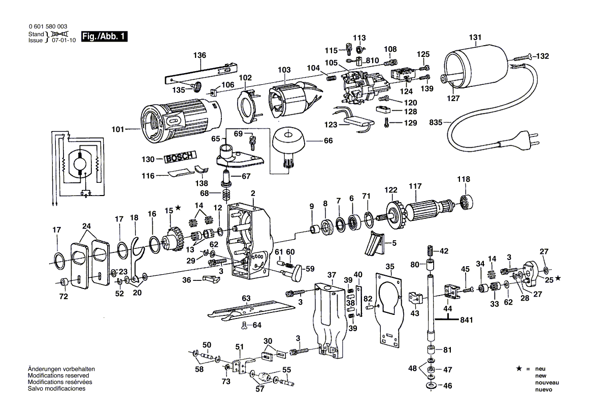 Nouveau véritable bosch 2600780913 TIE DE REMBLAT