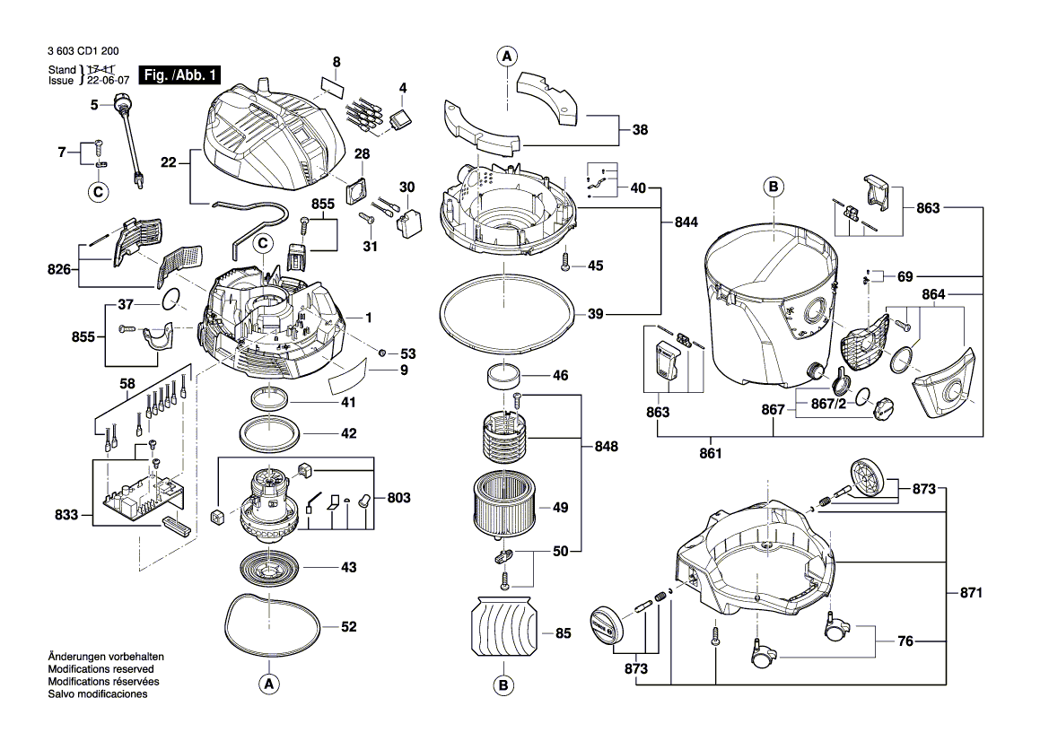 Uusi aito Bosch 1619pb0868 imuputki