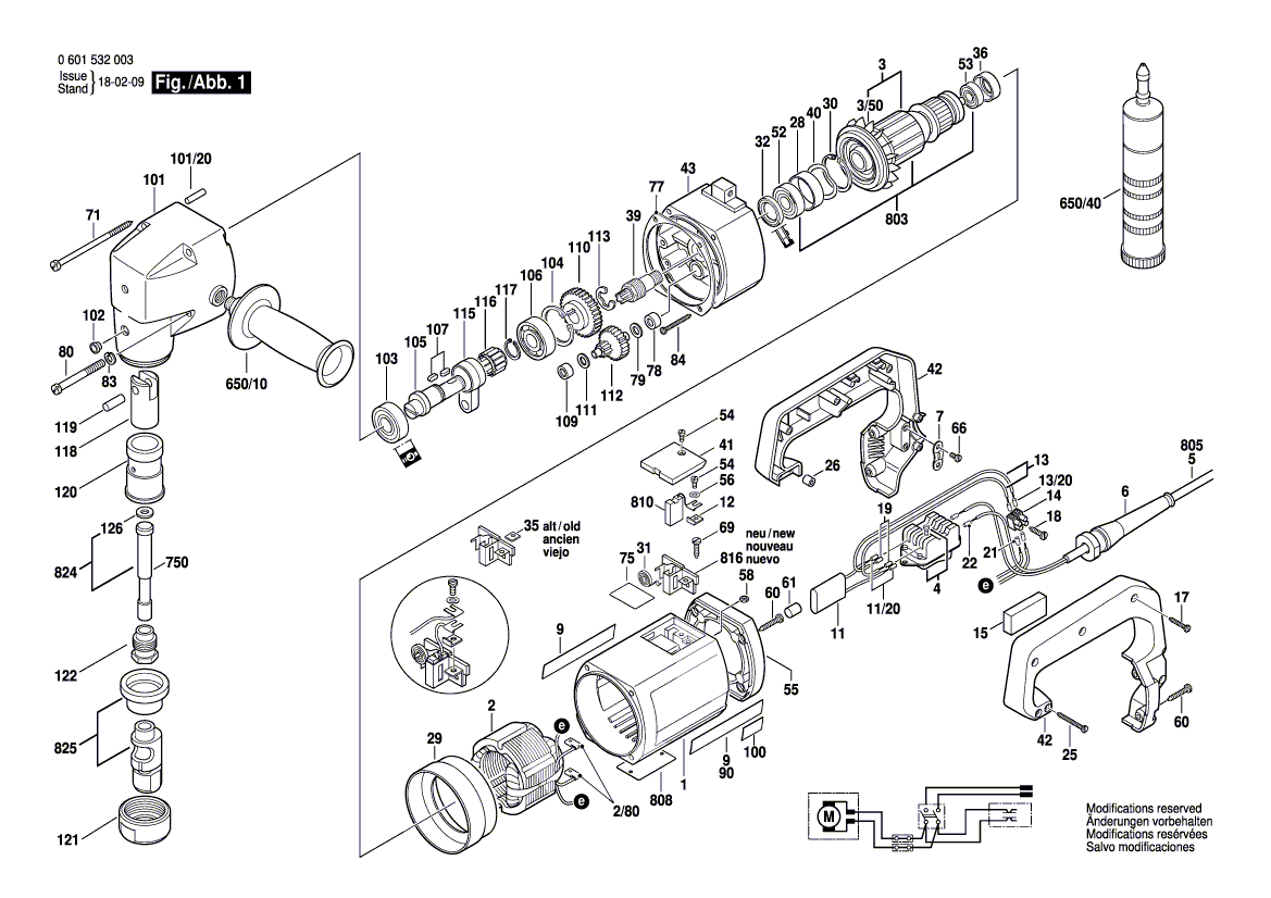 Ny ekte Bosch 1607328034 Undertrykkelsesfilter