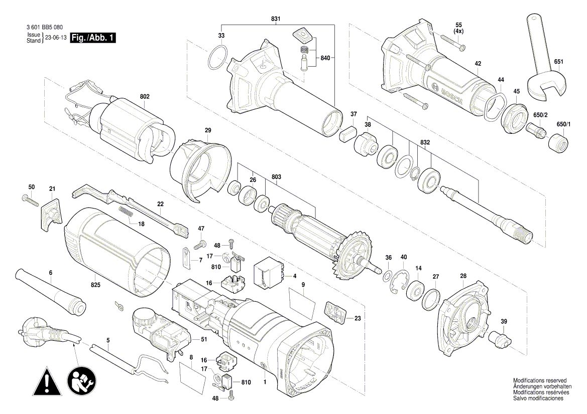 Nouveau véritable roulement de balle de groove bosch 1619p13103