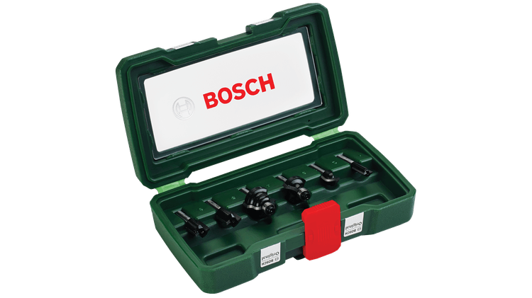 Neu Original Bosch 2607019463 Hartmetall-Fräser-Set 6-teilig Fräser