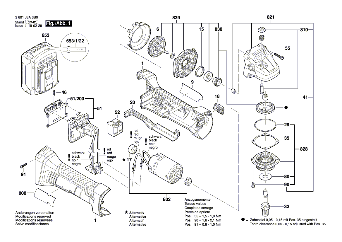 Ny äkta Bosch 16170006B2 Gear Housing