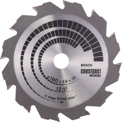 New Genuine Bosch 2608640630 Construct Wood Circular Saw Blade