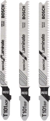 New Genuine Bosch 2608636429 Laminate Jigsaw Blade Pack, 3-Pieces