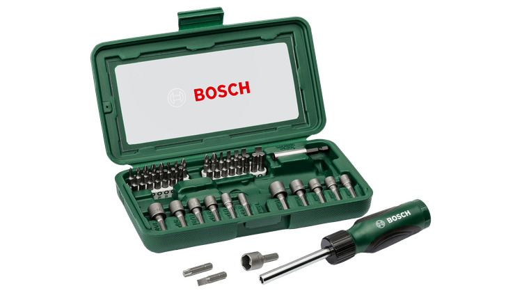 New Genuine Bosch 2607019504 Screwdriver Bit Set 46 pieces Promo Screwdriver