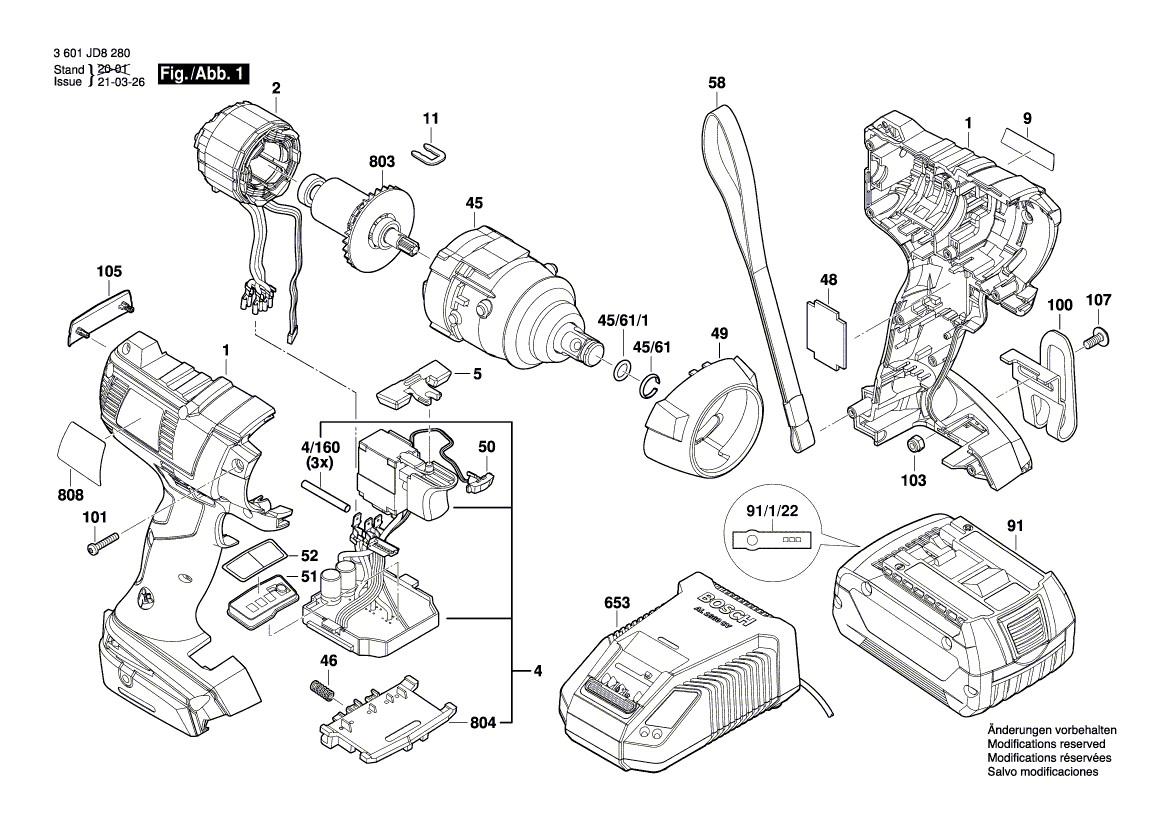 Nieuwe echte Bosch 1600A00F9U elektronicamodule