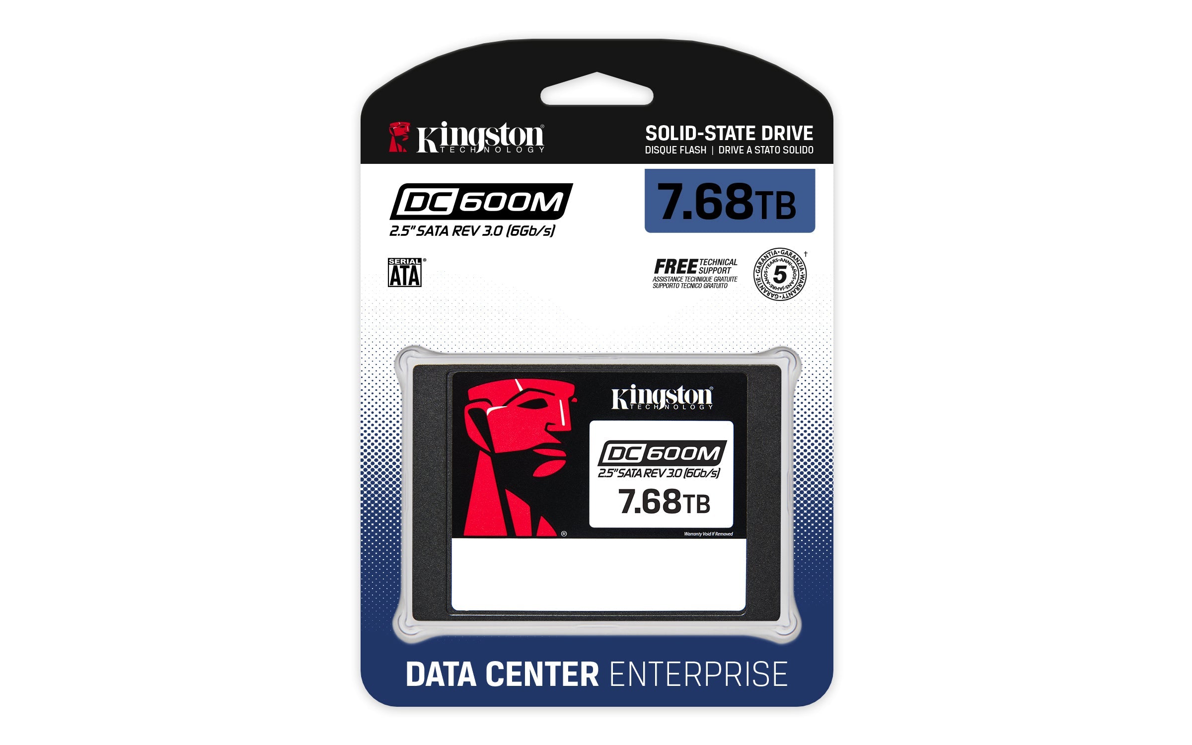 Kingston DC600M, 7680 GB, SSD form factor 2.5", Read speed 560 MB/s