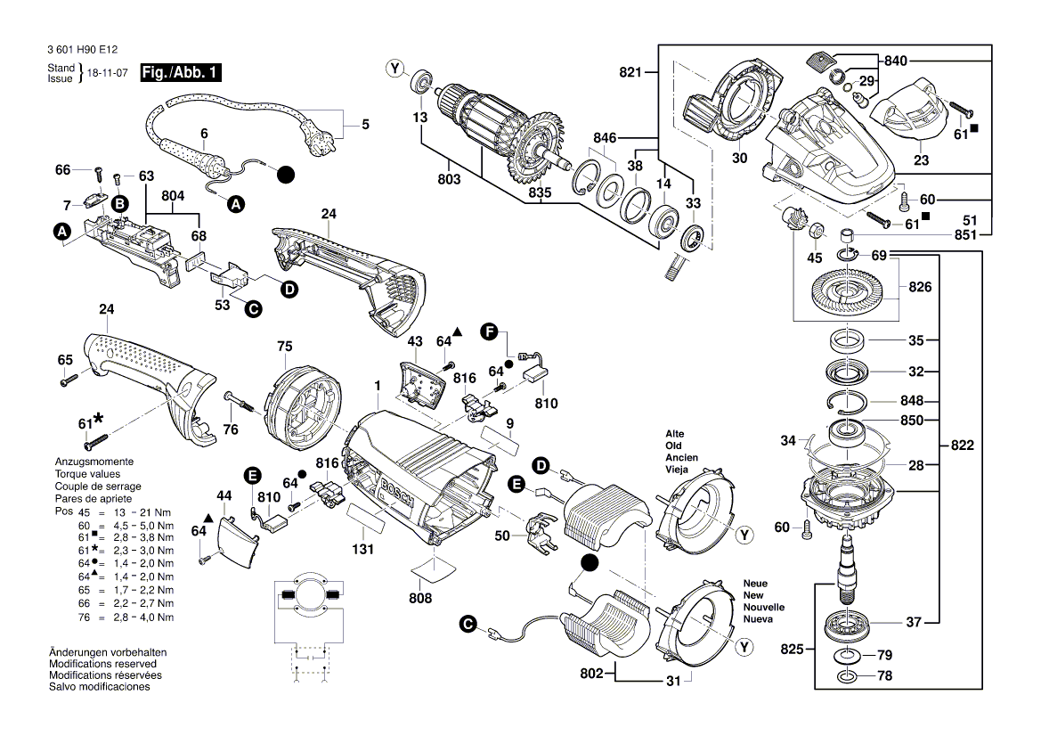 NEU EURNISCHE BOSCH 160111A6RF -Nennenschild