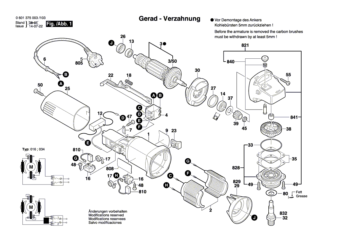 Neuer Originalschaltergriff von Bosch 1602026068