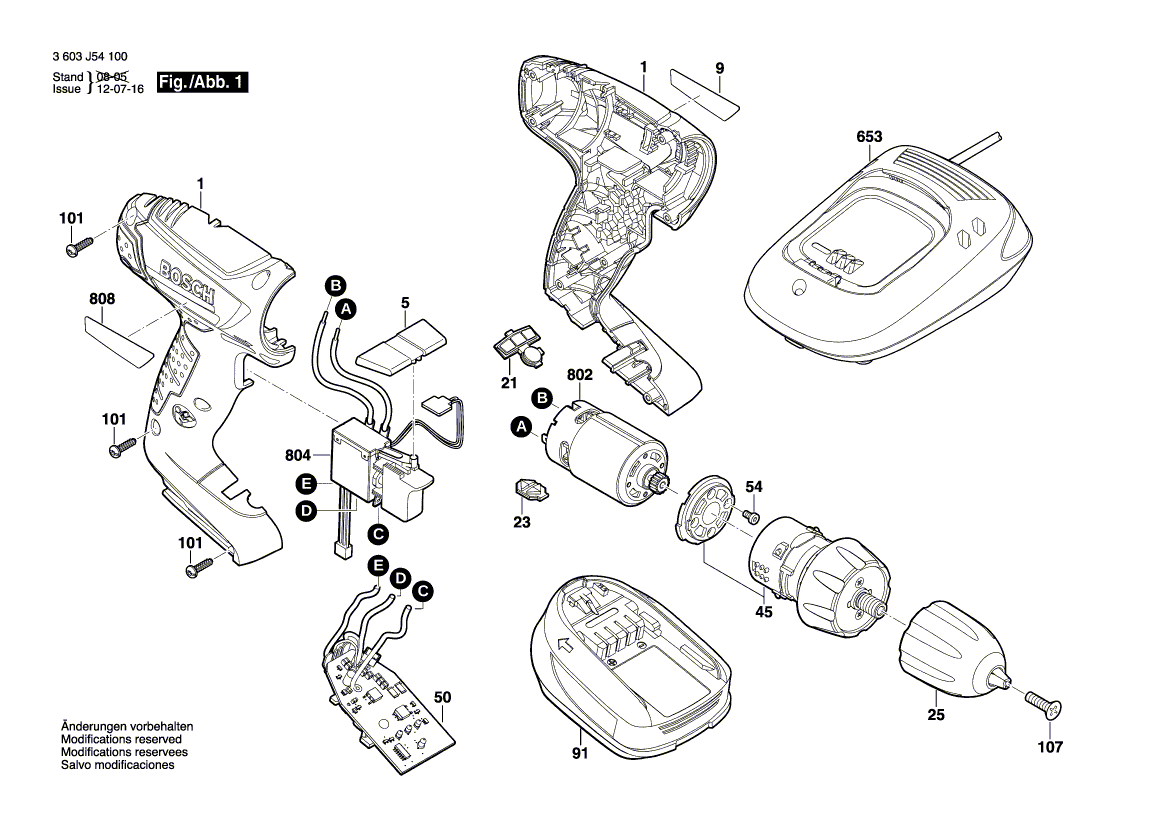 Ny äkta Bosch 2609110721 Countersunk-head skruv