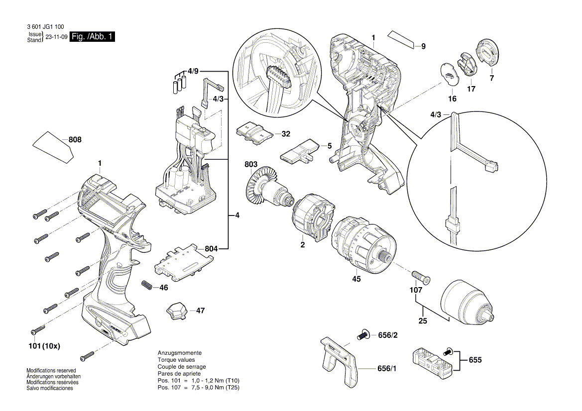 Nouveau véritable bosch 2609199894 DC MOTEUR