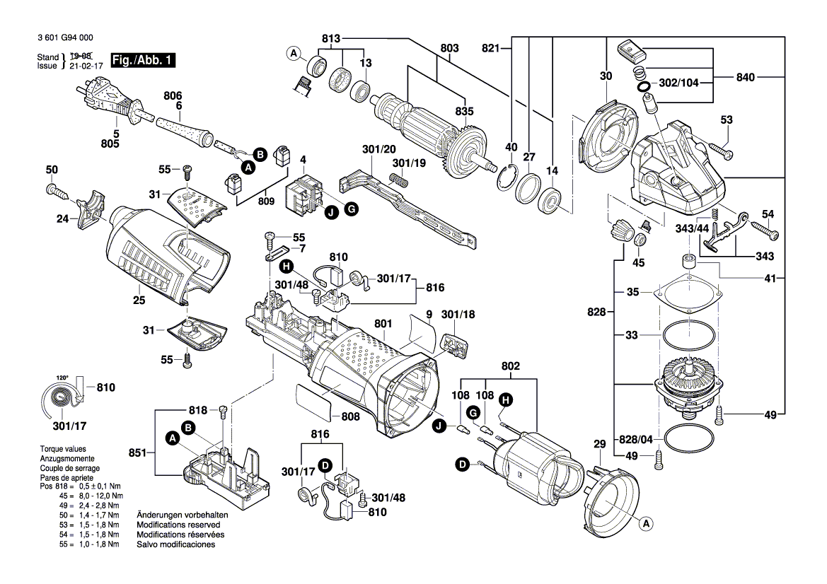 NEUE EURENTE BOSCH 160111A57D -Typenschild