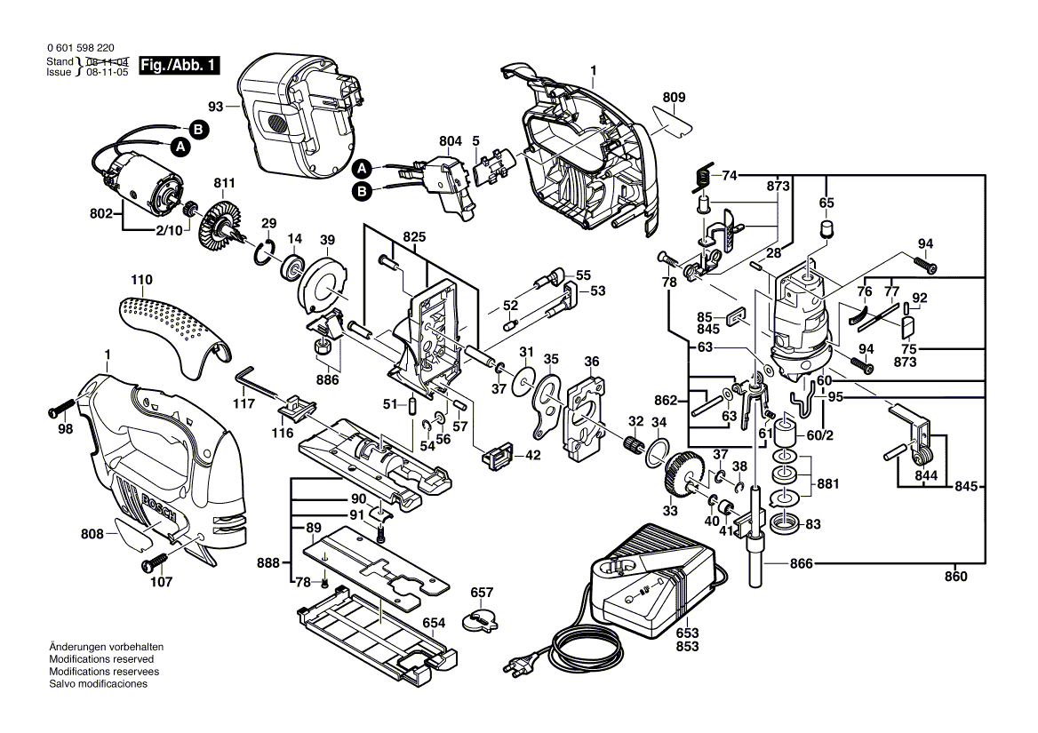 Neu Original Bosch 2601098096 Arbeitsplatte