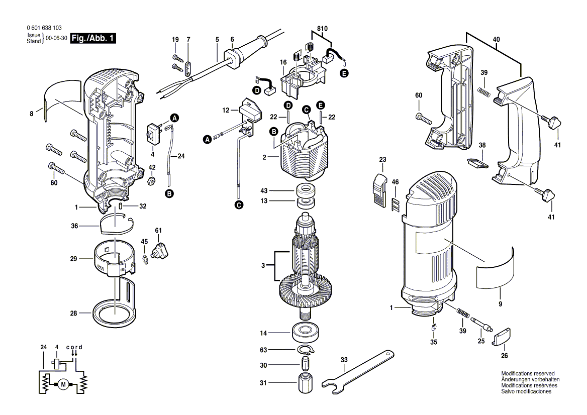 Новый оригинальный якорь Bosch 2610996225