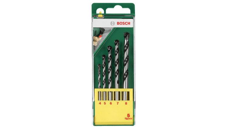 New Genuine Bosch 2607019444 Concrete Drill Bit Set 5 Pieces Concrete Drill Bit