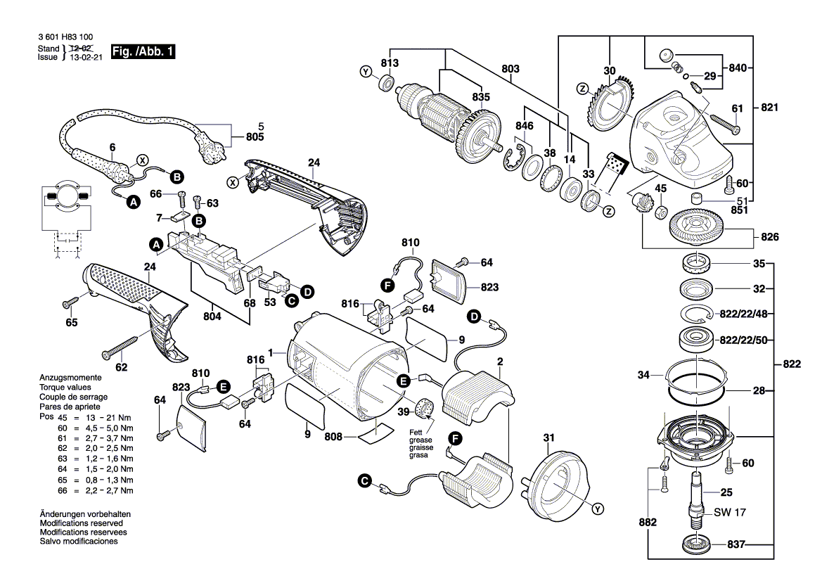 New Genuine Bosch 1604220467 Field