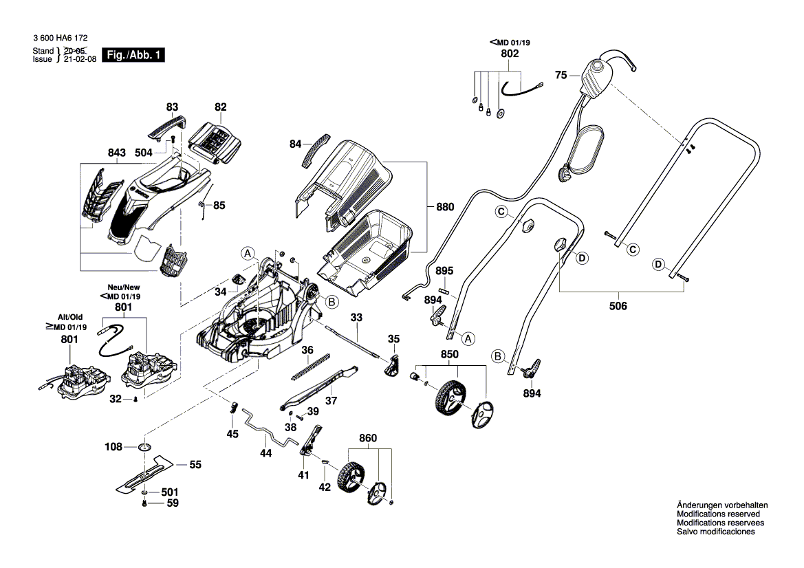 Ny ekte Bosch F016T48185 vanlig vaskemaskin