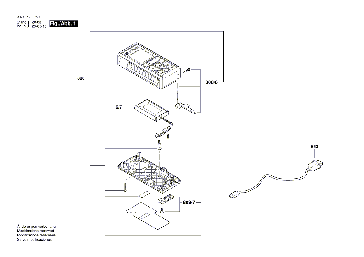 Новый оригинальный Bosch 2609169030 Комплект крепежных деталей