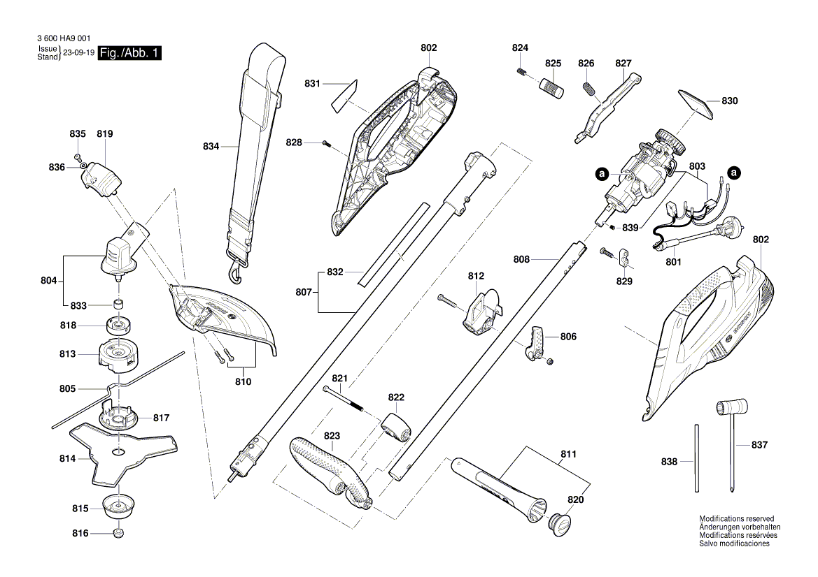 Neue Original Bosch F016F04833 Kunststoffkabel 