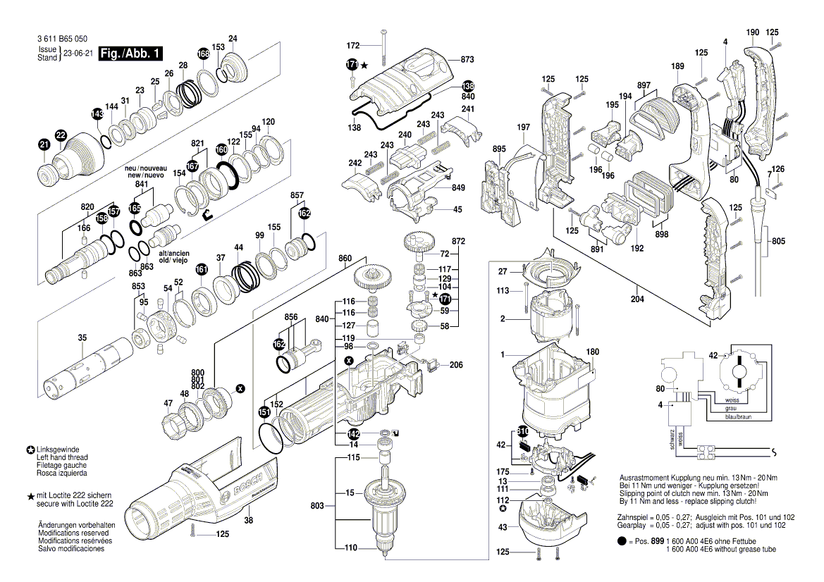 Nouveau véritable bosch 1614010279 armature