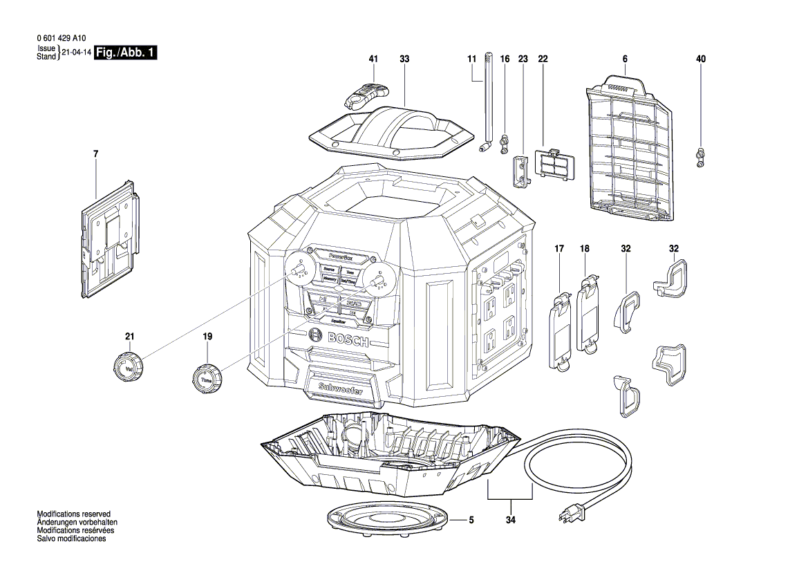 Neue Original-Fernbedienung 2610034018 von Bosch