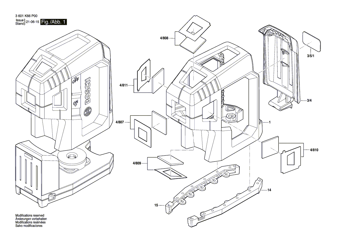 Nouveau véritable pare-chocs Bosch 160580662M