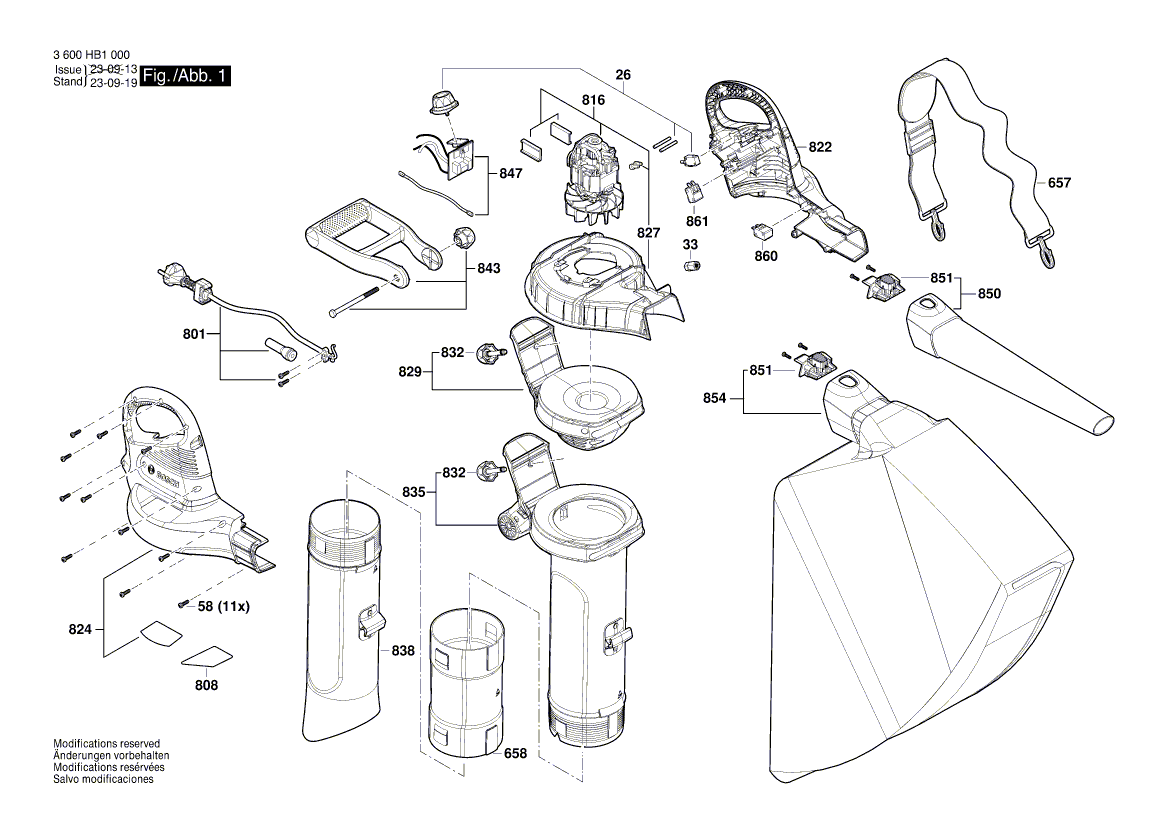 Nieuwe echte Bosch F016F05410 Motor