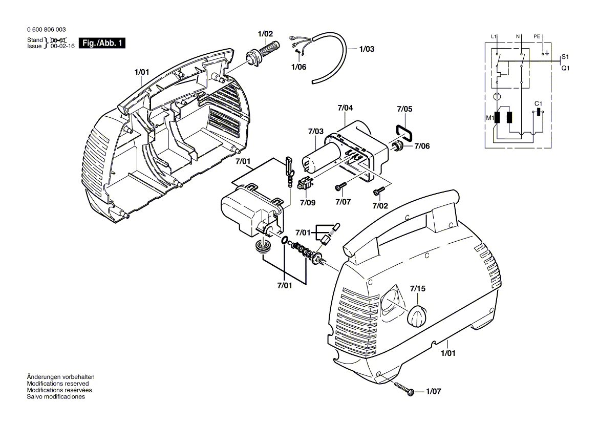 Nouvelle véritable poignée Bosch F016102666