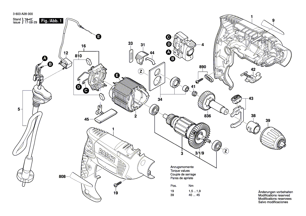 Ny äkta Bosch 2604616006 Kompressionsfjäder