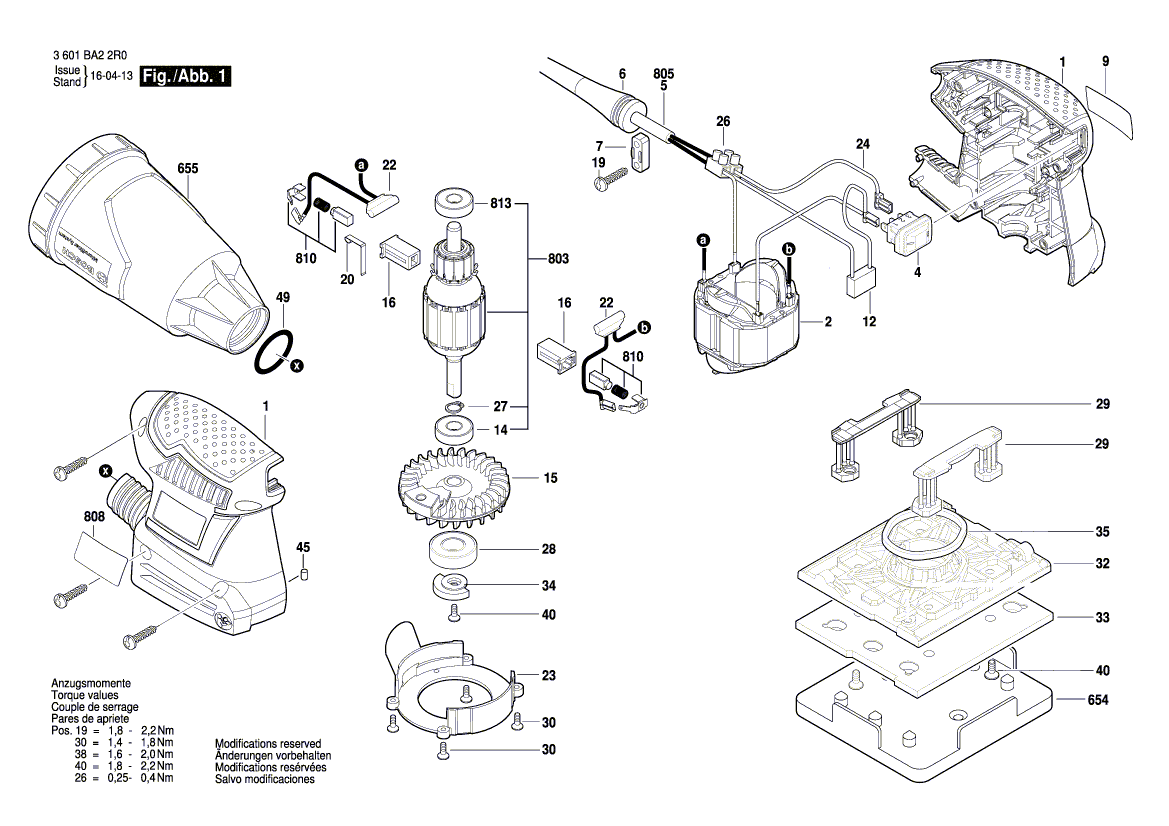 Neuer Original-Bürstenhalter von Bosch 2610320548