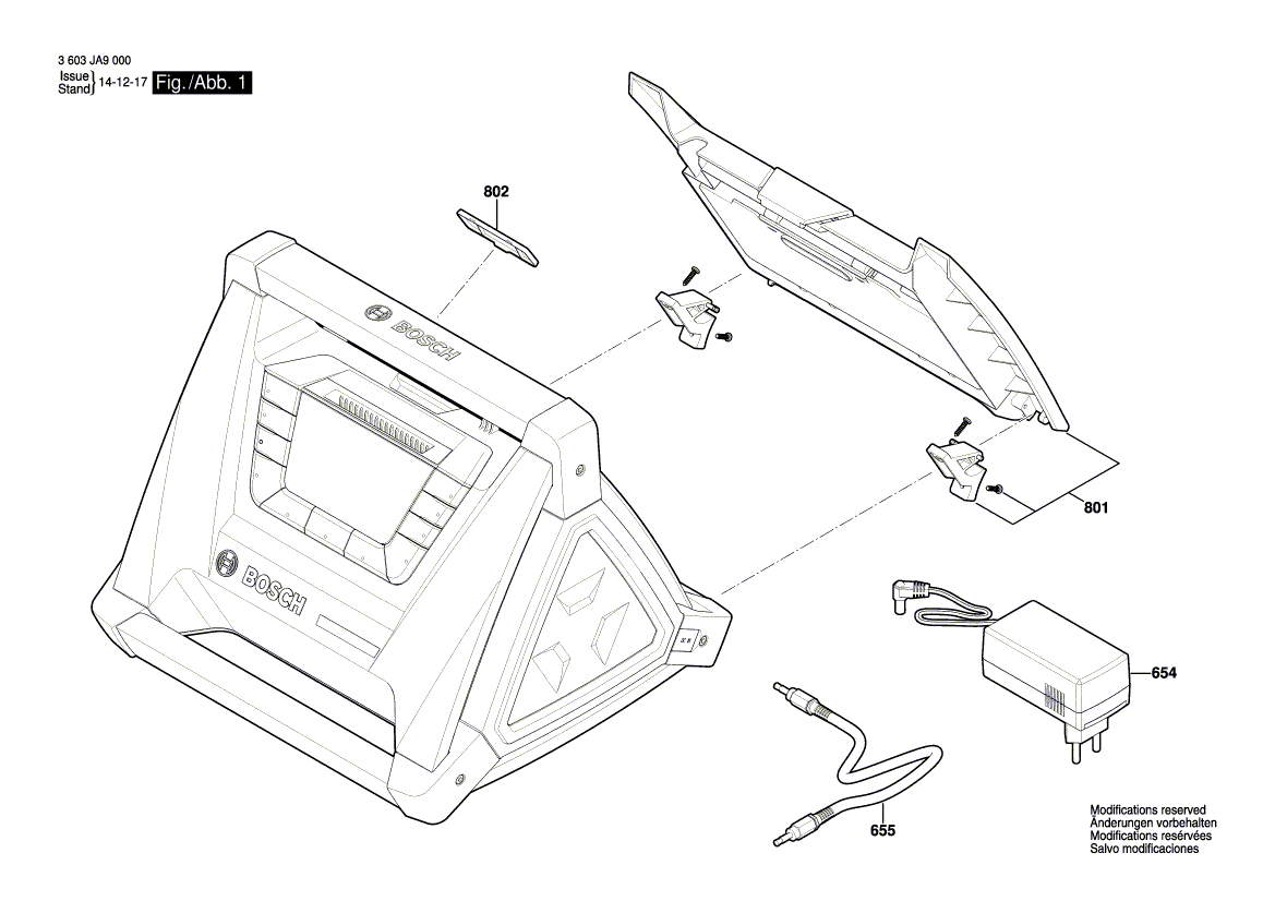 Neues echtes Bosch 1600A0078B Netzteil