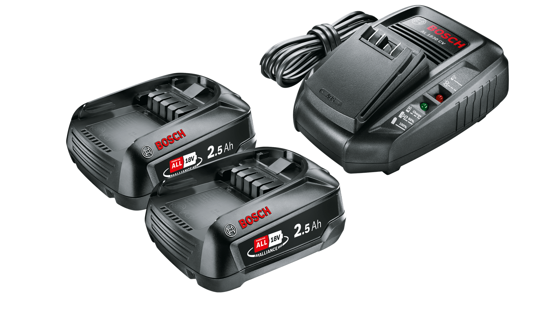 NOUVEAU VOLICE BOSCH 1600A011LD SETRER SET 18 V (2 x 2,5AH + AL 1830 CV)