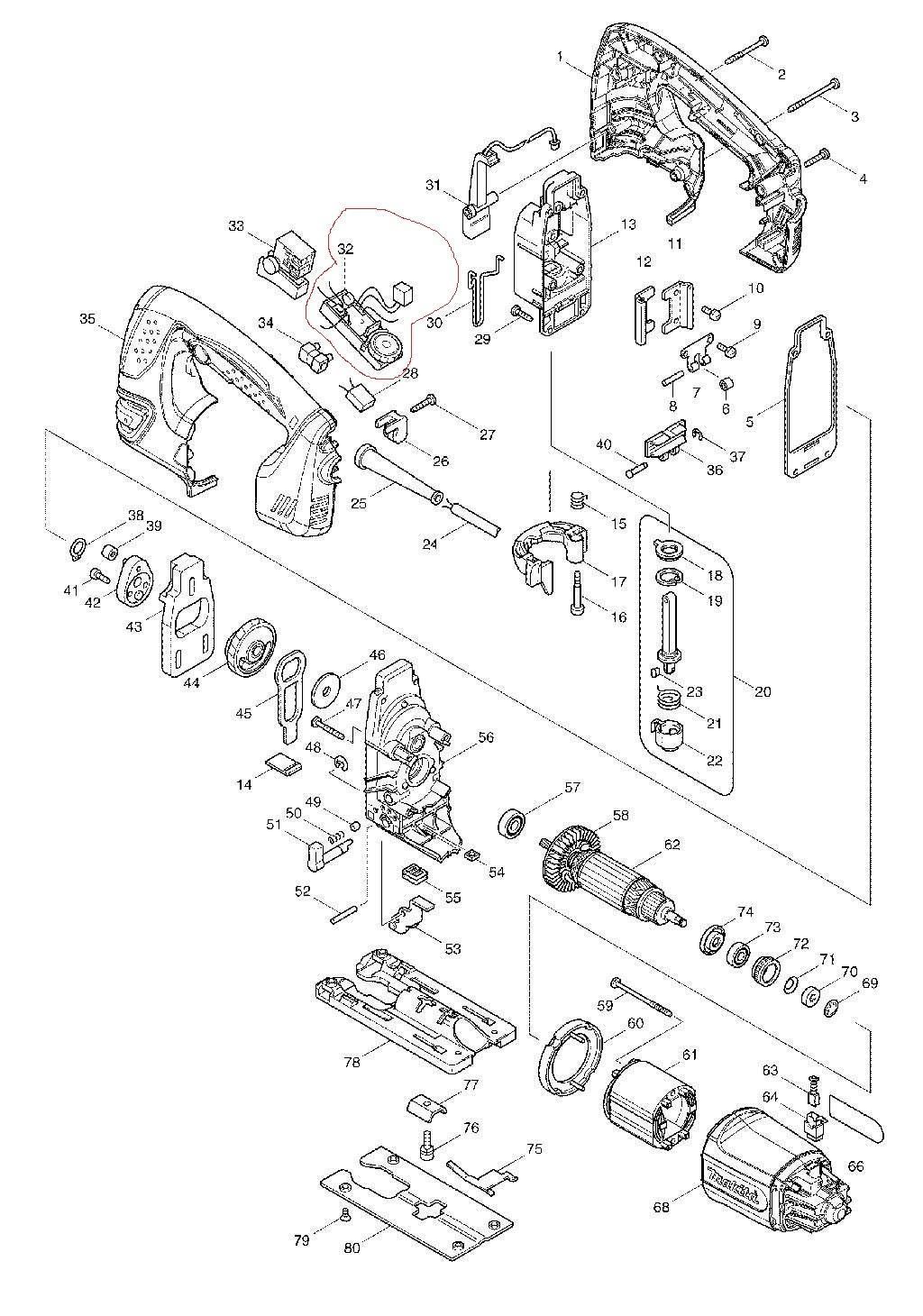 Neuer Original-Controller 631766-7 von Makita für 4350FCT, 240 V