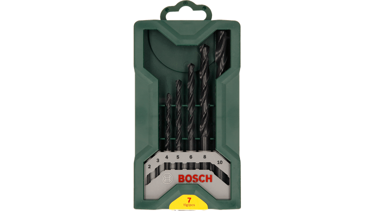 Nieuwe echte Bosch 2607019673 Mini-X-Line Metal Drill Bit Set 7 stuks metaal