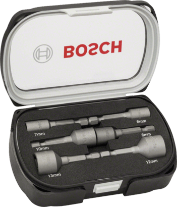 New Genuine Bosch 2608551079 Extra Hard Nutsetter Sets, 6-Piece For rotary