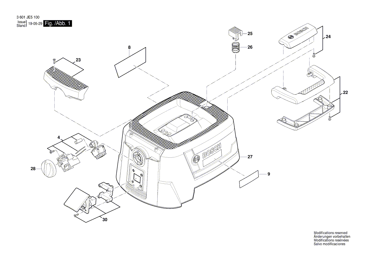 Новый подлинный комплект коммутатора Bosch 1600A01ZM8